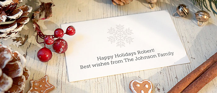 Personalized holiday card