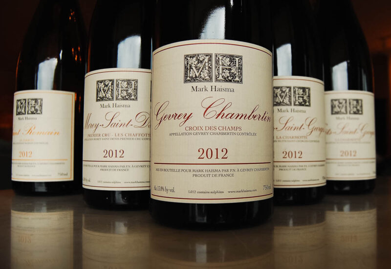 Mark Haisma 2012 Burgundy vintage bottles — Gevrey-Chambertin